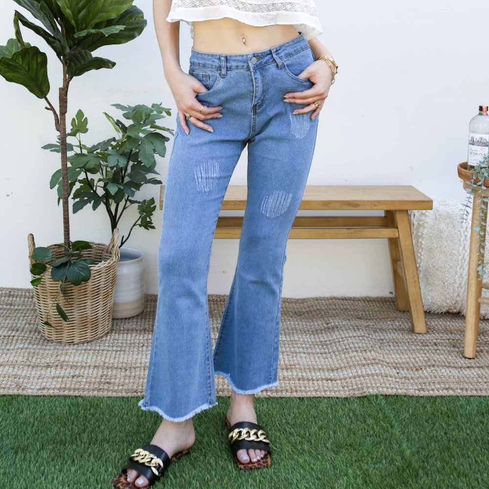 Bell Bottom High Waist Denim Jeans